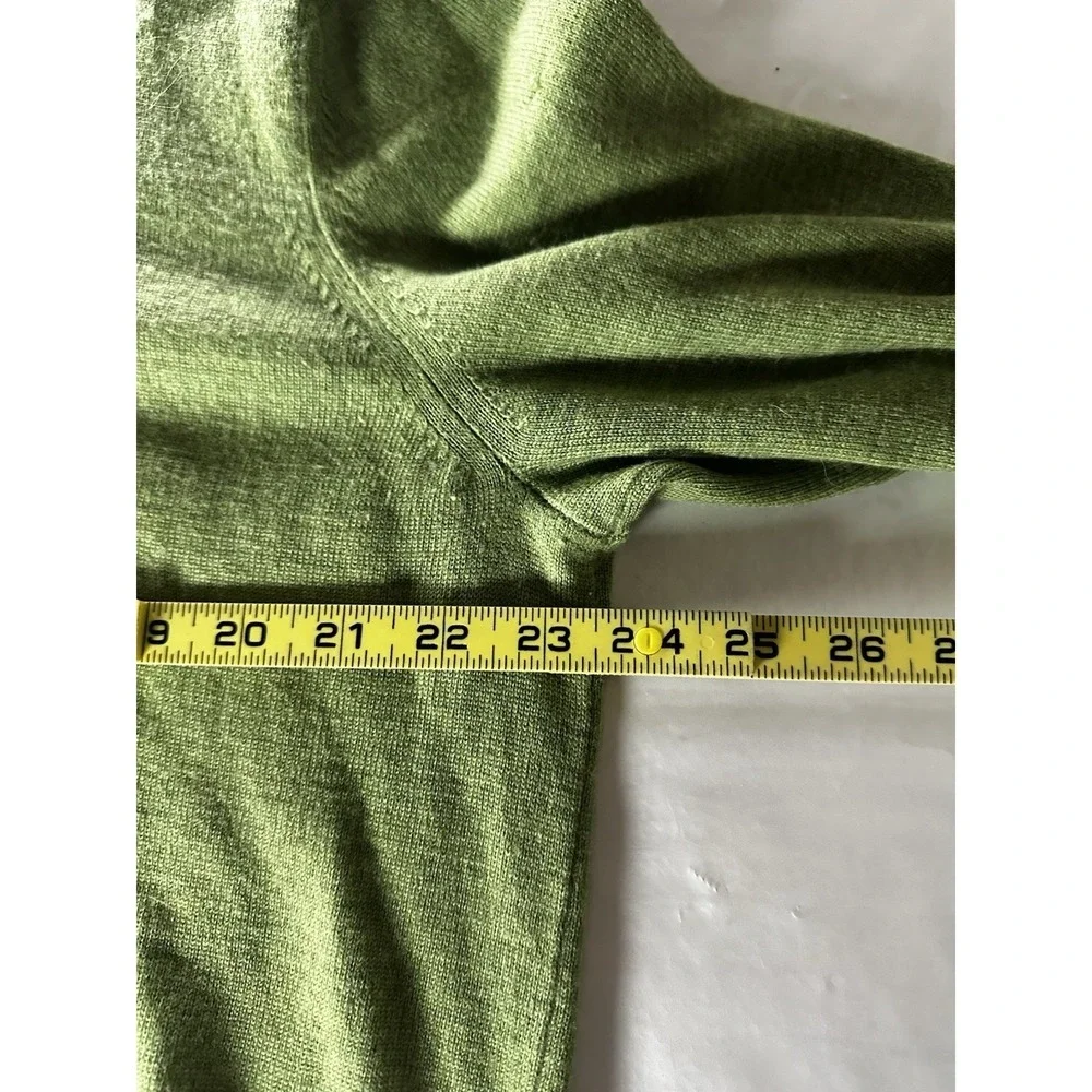 VTG Banana Republic Sweater Mens XXL Olive Green 100% Merino Wool V-Neck Classic